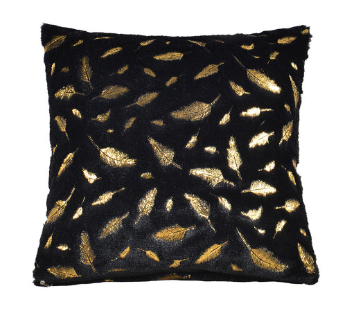 Gold-Stamped Short-Pile Cushion Cover for Sofa - Modern Minimalist Decorative Pillow