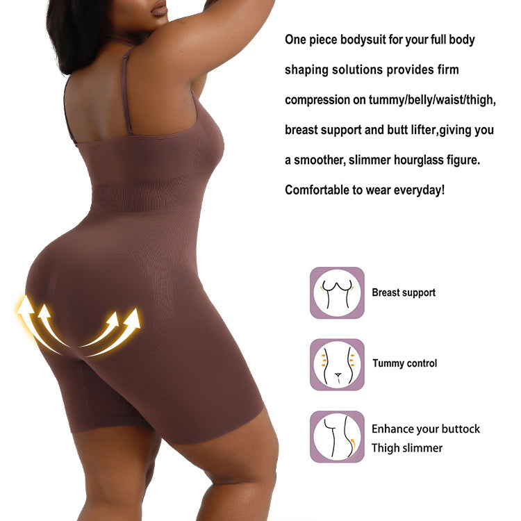 Seamless Plus-Size Postpartum Waist Trainer & Hip Lifter