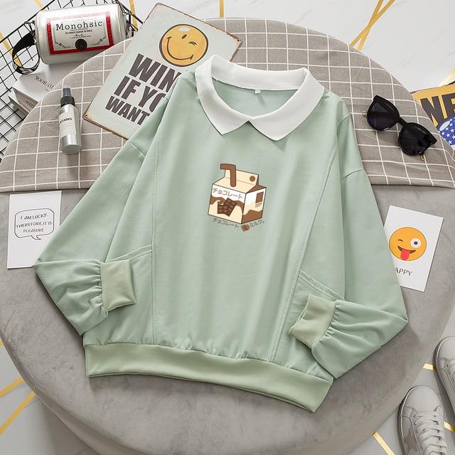 Cozy Fleece Casual Print Pocket Sweatshirt
