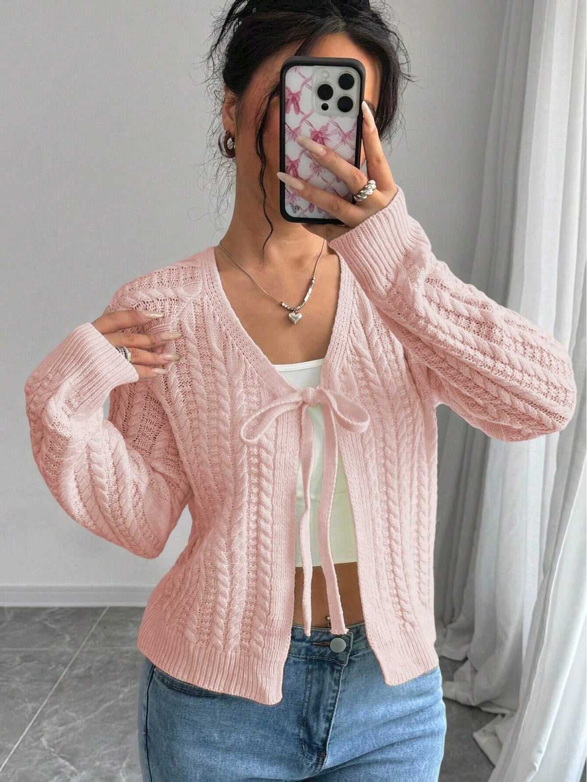 Long Sleeved Knitted Sweater for Women