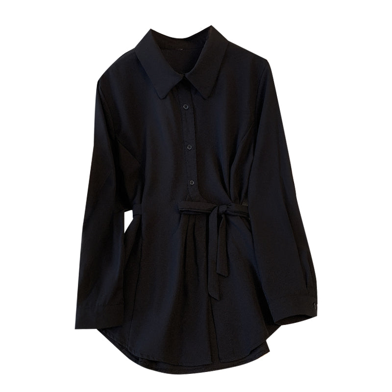 Large Lazy Style Long Sleeved Shirt For Women