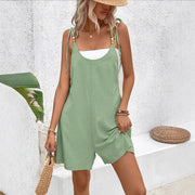 Loose Casual Pants Sleeveless Jumpsuit Womens