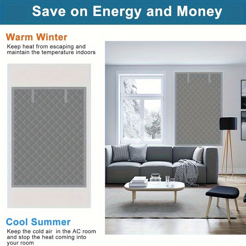 Roll-up Thick Insulated Door Curtain, Block Cold Wind Save Heating Cost, Dual Installation Windproof Thermal Door Drape for Yard Home Garage Balcony