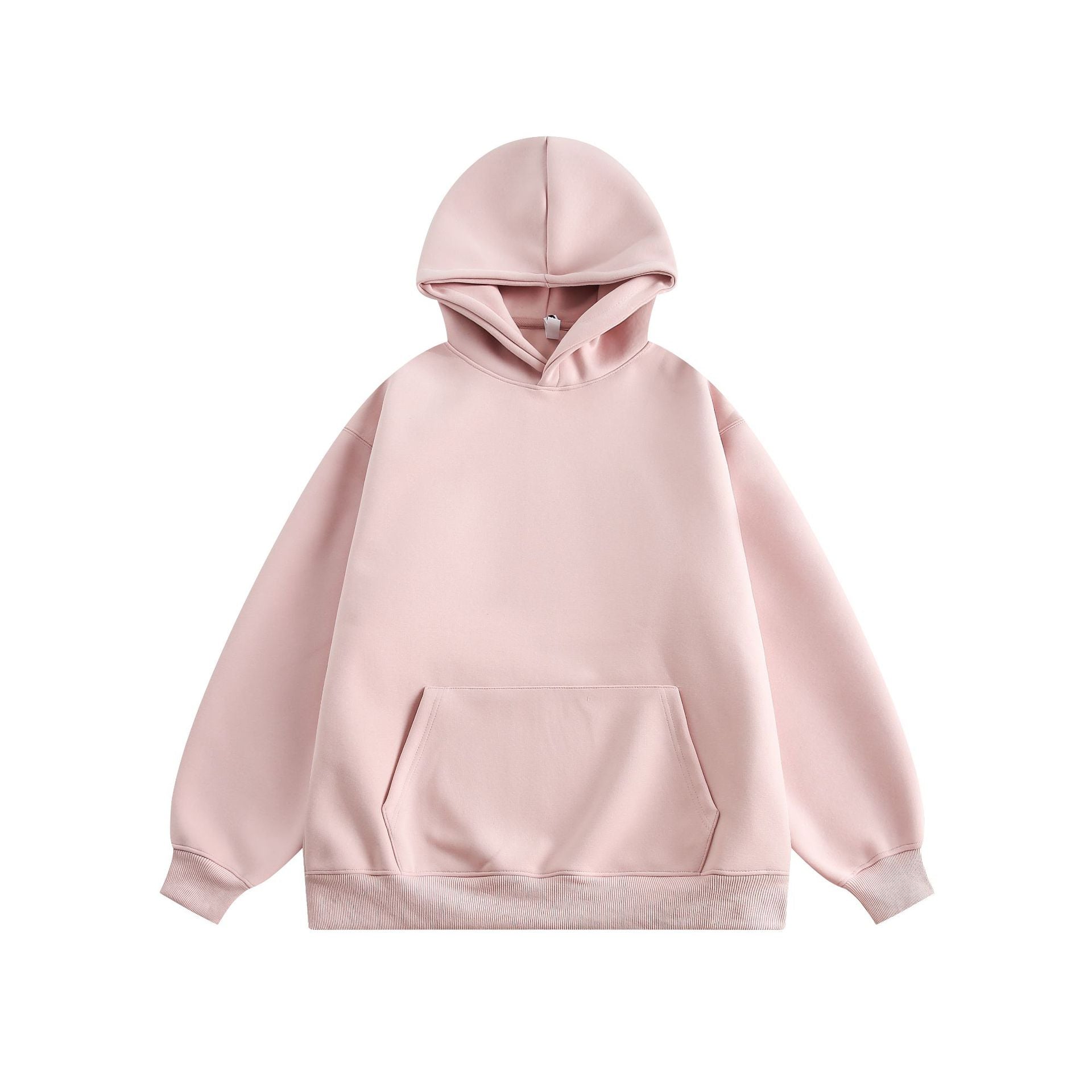 Cozy Solid Color Couple's Casual Pullover Hoodie