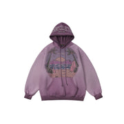Men's Vintage Landscape Art Hoodie Streetwear