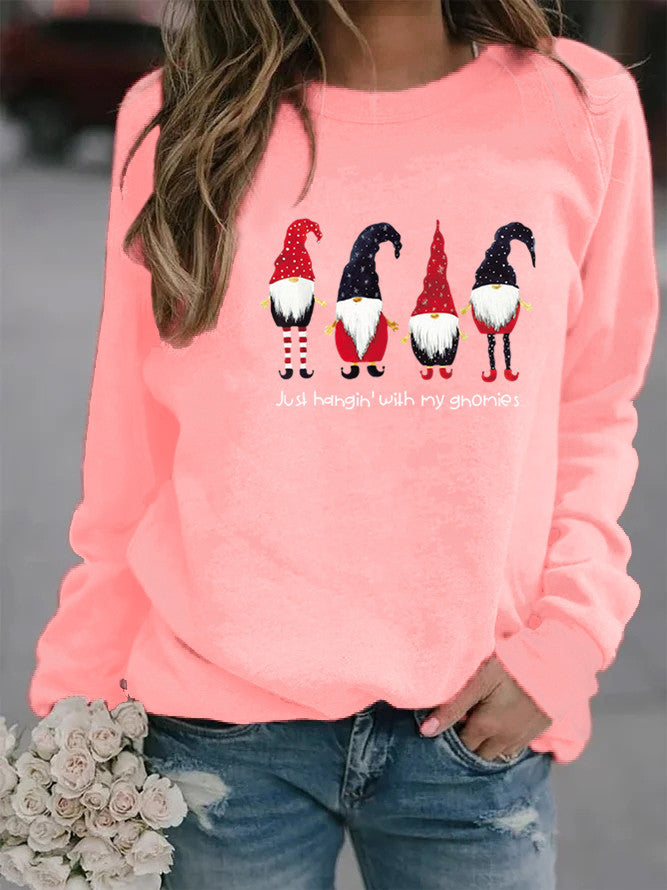 Cozy Letter Print Crew Neck Sweatshirt