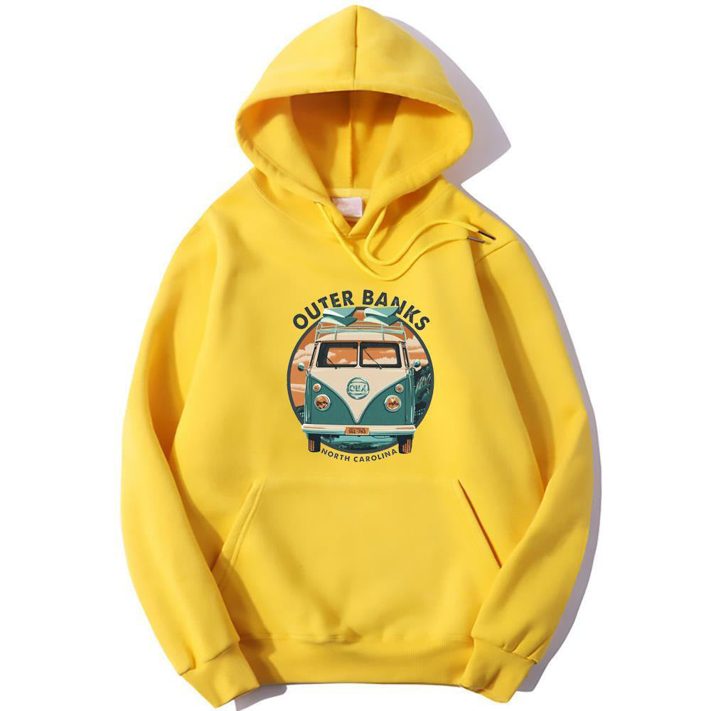 Cute Cartoon Fleece Lined Winter Hoodie