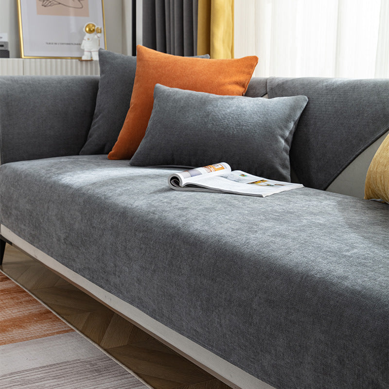 Simple Modern Non‑Slip Chenille Sofa Cover – Secure Fit