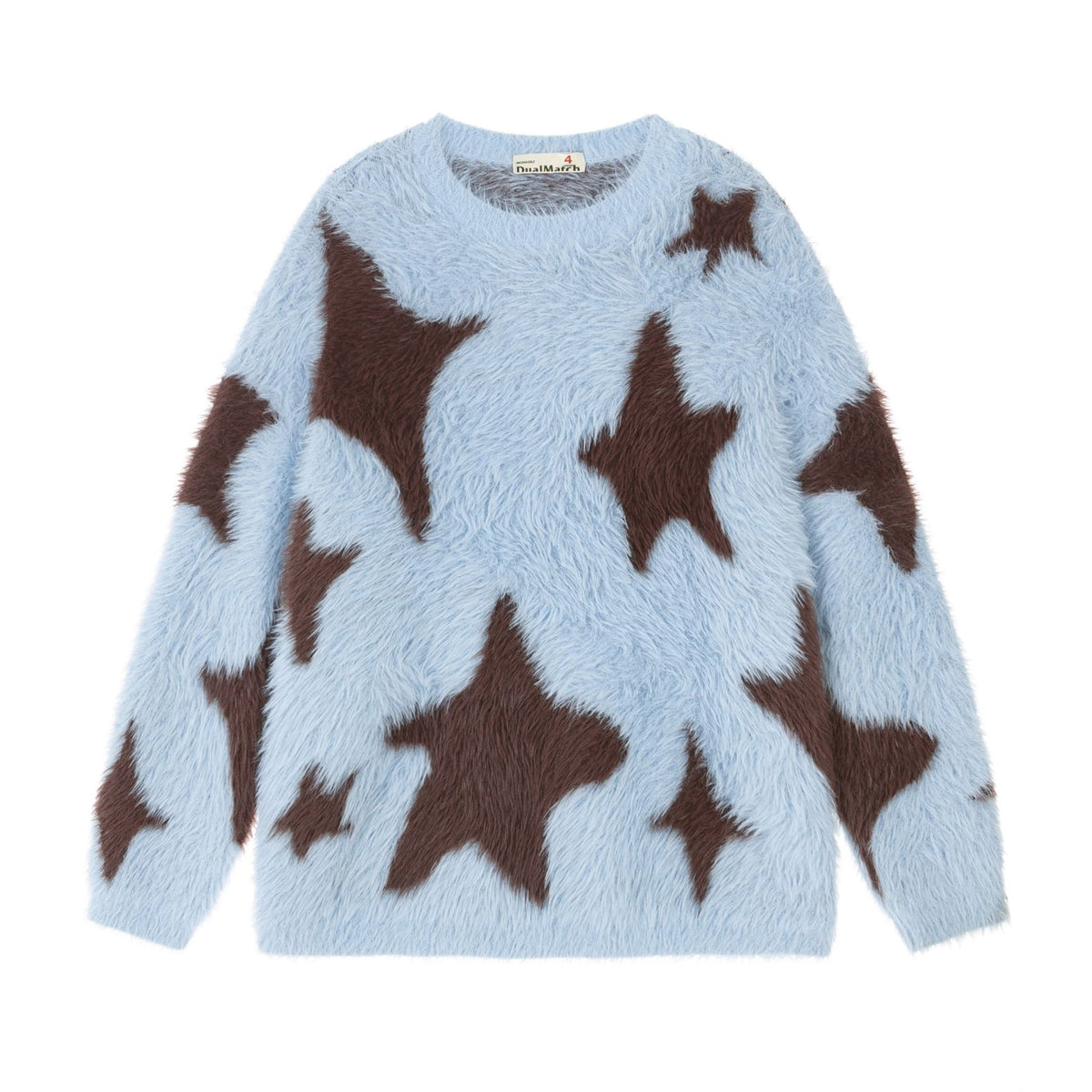 Personality Xingx Full Printed Niche Knitted Lazy Soft Glutinous Sweater
