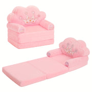 Kids 2-in-1 Foldable Sofa and Pillow Lounger – Soft Memory Foam with Washable Cover