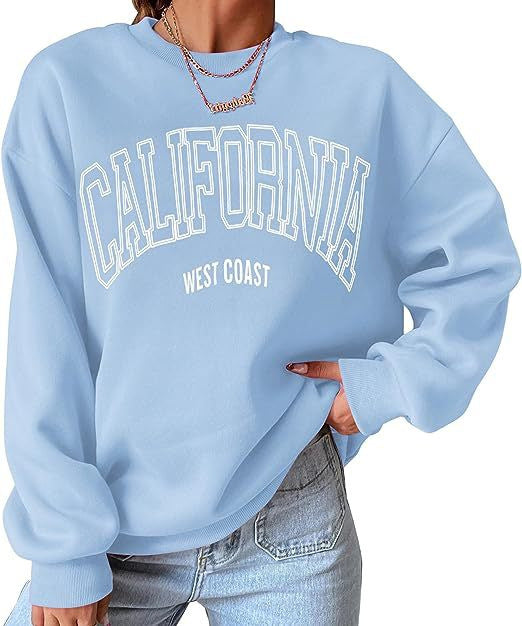 Plus Size Round Neck Print Sweatshirt