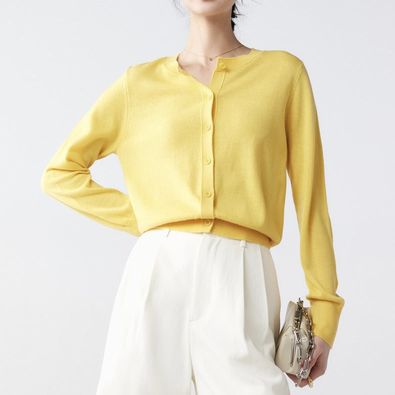 Spring and Autumn Fashion Temperament Wild Thin Bottoming Top for Women