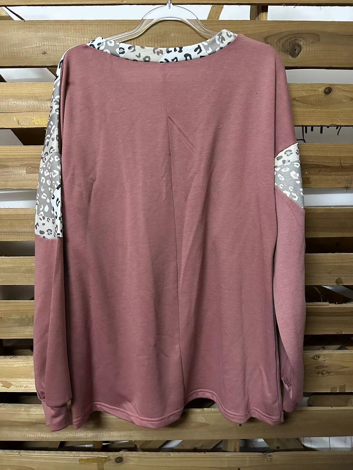Chic Leopard Patchwork Loose Autumn & Winter Sweater