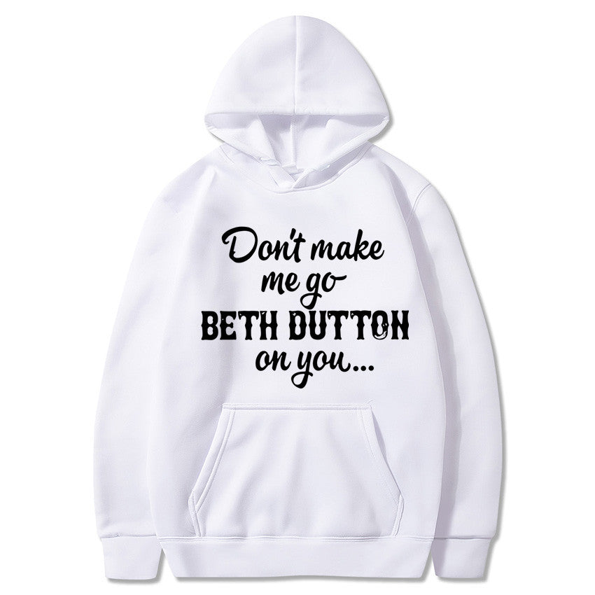 Chic Letter Print Long Sleeve Women's Pullover Shirt