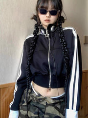 Women's Slim Crop Long-Sleeve Sweater