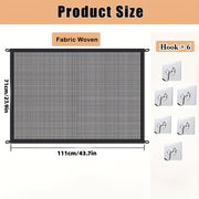 Foldable Pet Gate Foldable Pet Safety Gate For Dogs & Cats - No Drill Installation With Hooks, Adjustable Height & Sturdy Mesh Barrier, Lightweight Foldable Design For Home Use, Stairs & Doorways,