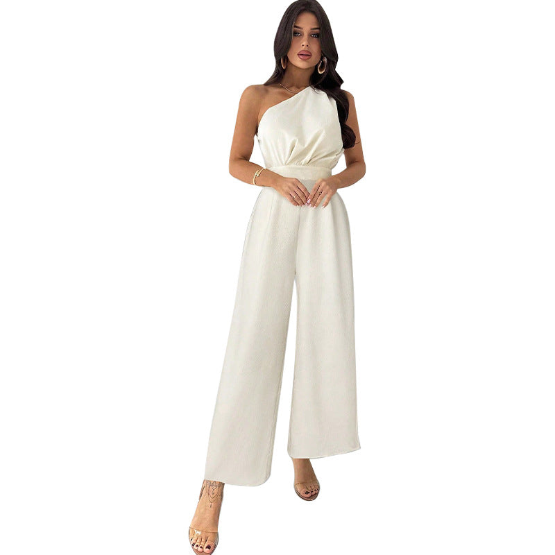 Chic Off-Shoulder Sleeveless Jumpsuit