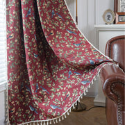 Jacquard Bouquet Tassel Curtain