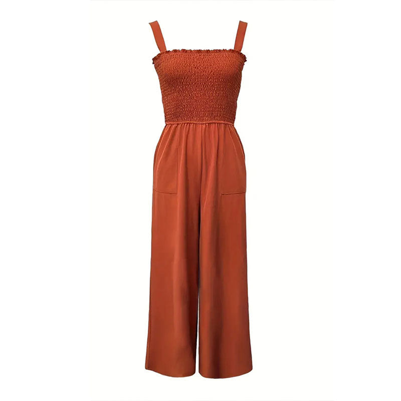 Chic Sleeveless Wide-Leg Casual Jumpsuit for Women