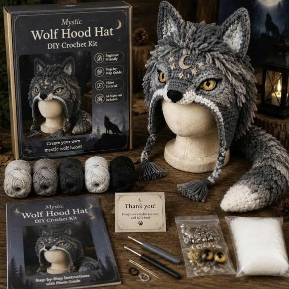 Create Your Own Fantasy Hood Hat with This DIY Crochet Kit
