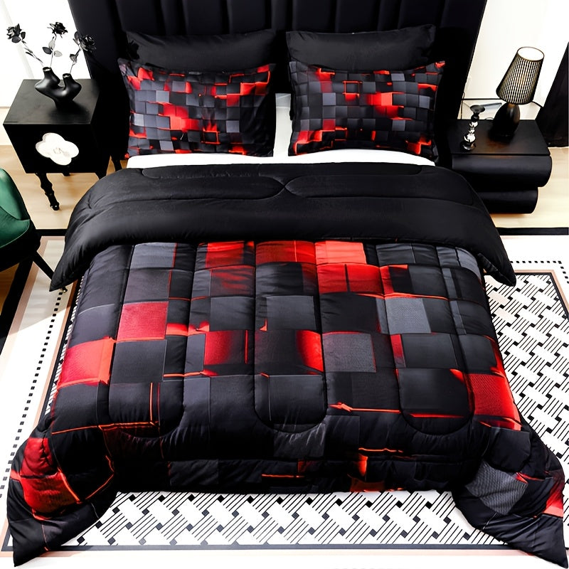 2‑Piece Solid Color Diamond‑Pattern Bed Sheet Set – Large & Extra‑Large, Ultra‑Fine Fiber Quilt with Pillowcase