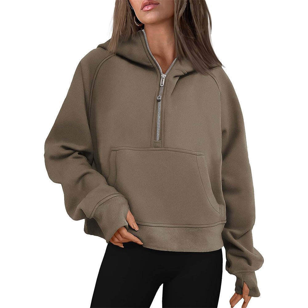 Cozy Fleece-Lined Zip-Up Winter Hoodie