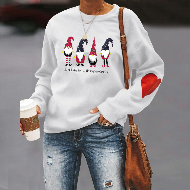 Women's Round Neck Arm Love Sweater