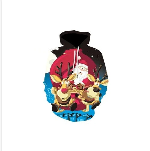 Festive Matching Christmas Hooded Pullover for Men & Women