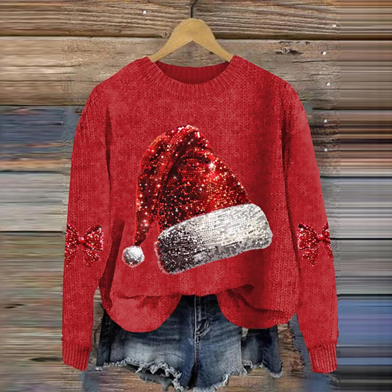 Festive 3D Elk Christmas Sweatshirt for Men