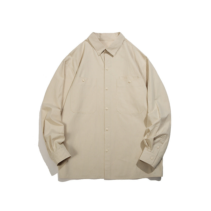 Women's Cotton Loose Solid Color Casual Shirt