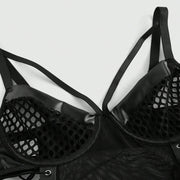 Four Pieces Of Underwear With Large Mesh Stitching