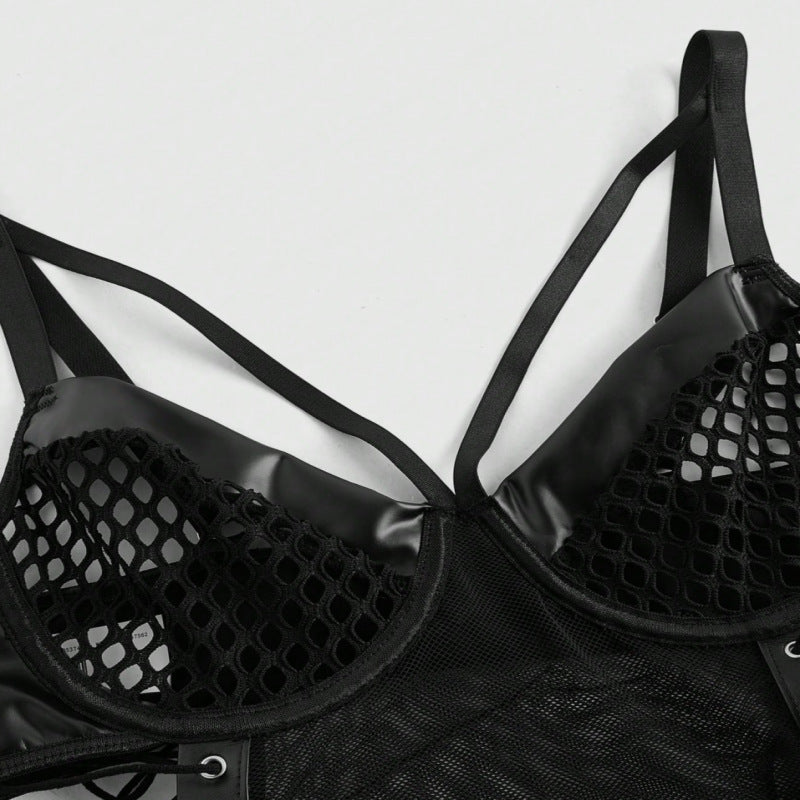 Four Pieces Of Underwear With Large Mesh Stitching