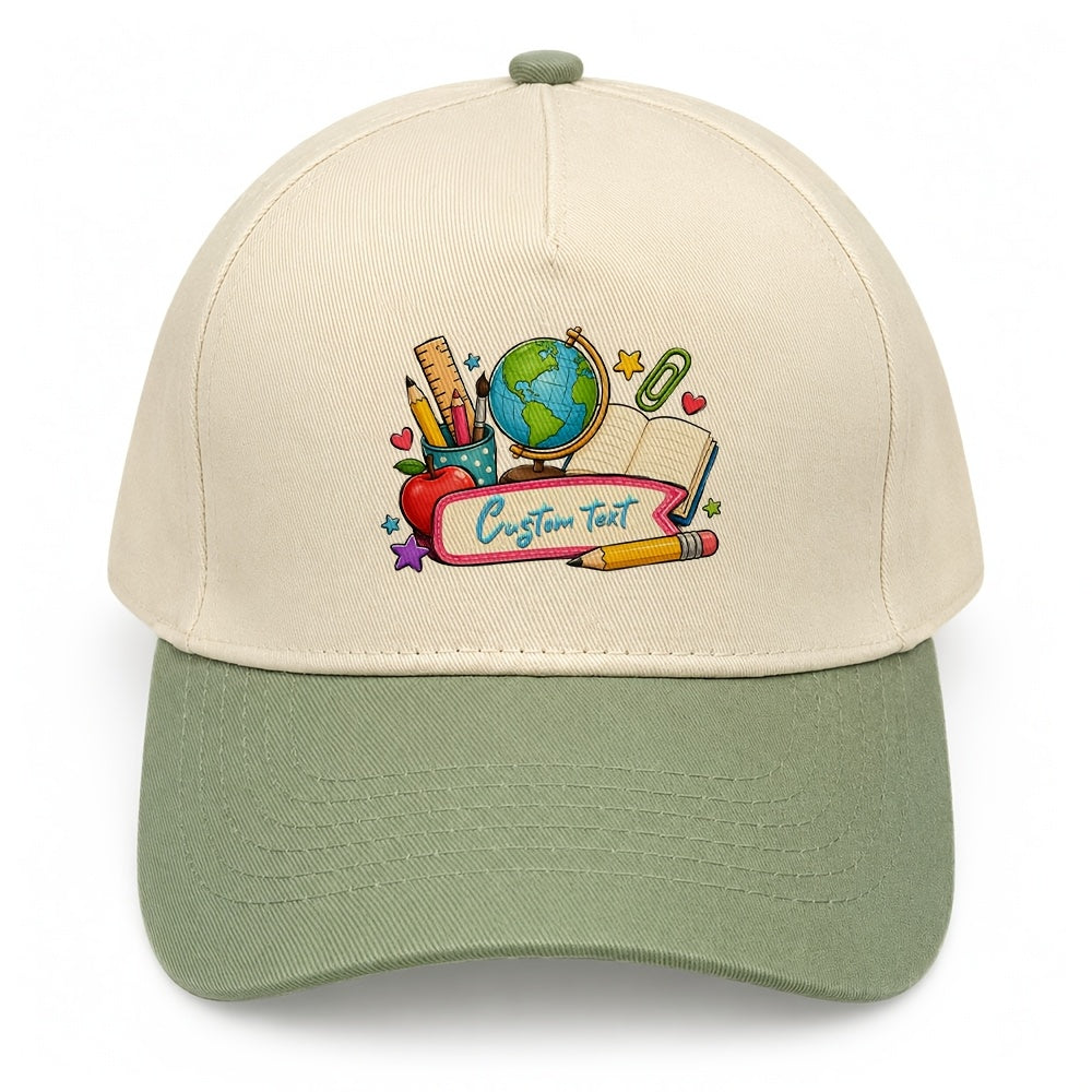 Personalized Kids Baseball Cap with Custom Text in Casual Dad Style