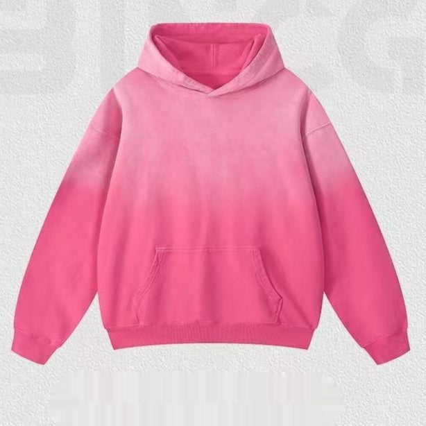 Casual Distressed Hooded Couple Sweater