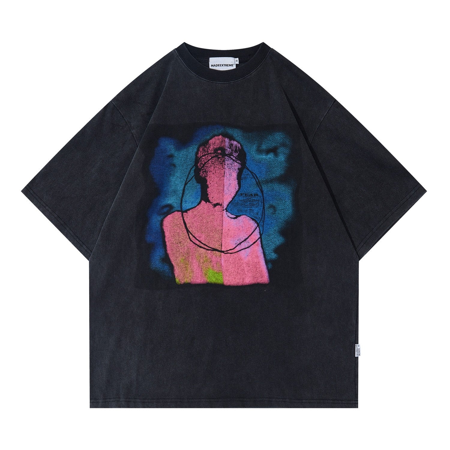 Men's Vintage Washed Loose Fit Short-Sleeve Tee