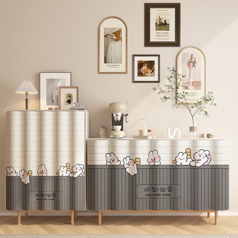 Punch-free Cabinet Shade Curtain Kitchen Door Curtain