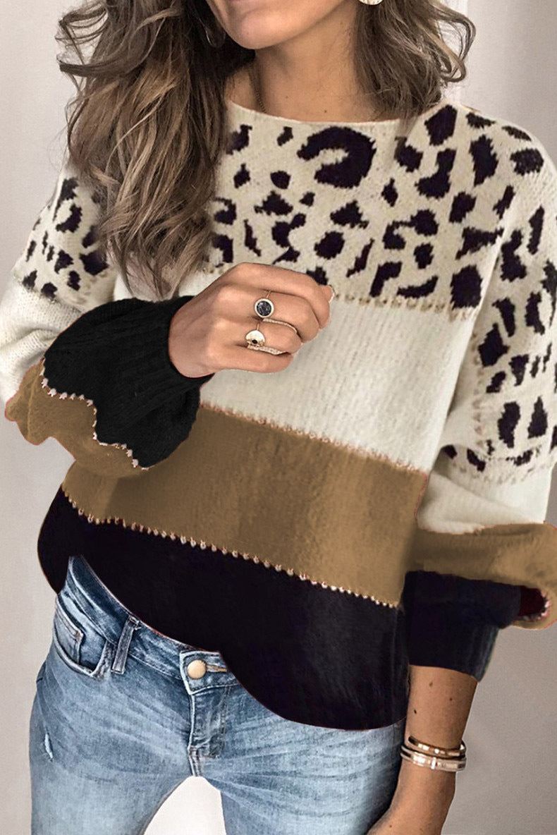 Womens European and American Style Loose-fitting Crew-neck Base Layer