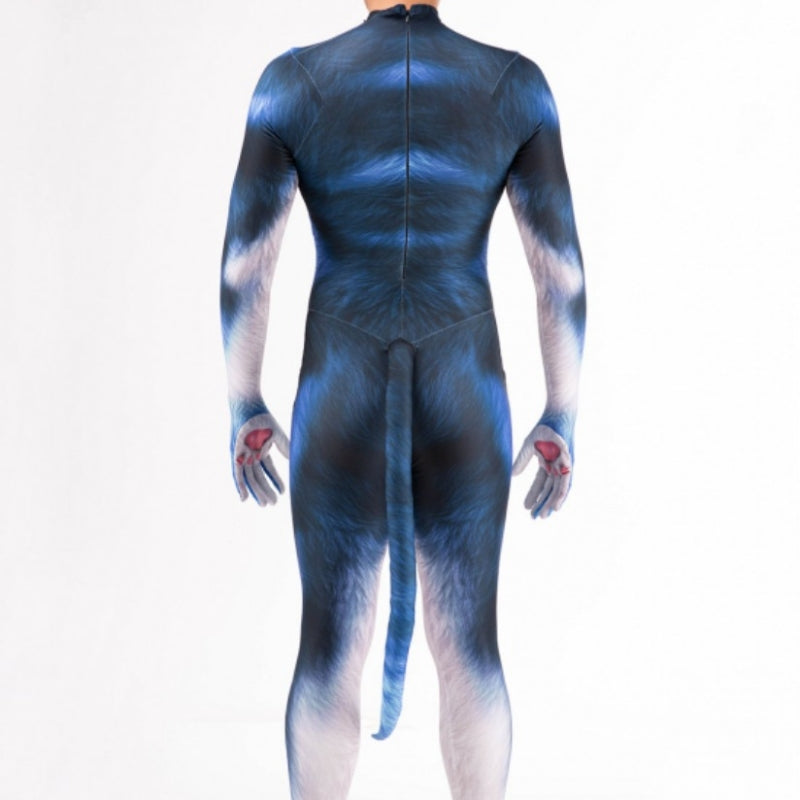 3D Printed Animal Couple Performance One-piece Tights