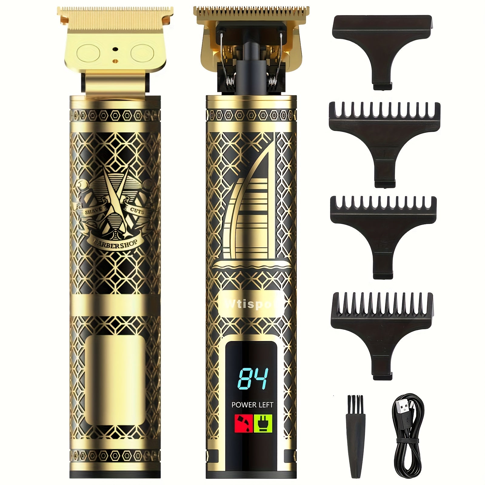 3-in-1 Set/2-in-1 Set/1pc Men's Hair Clipper Set And Beard Trimmer Set Men's Hair Clippers USB Charging Hair Clipper