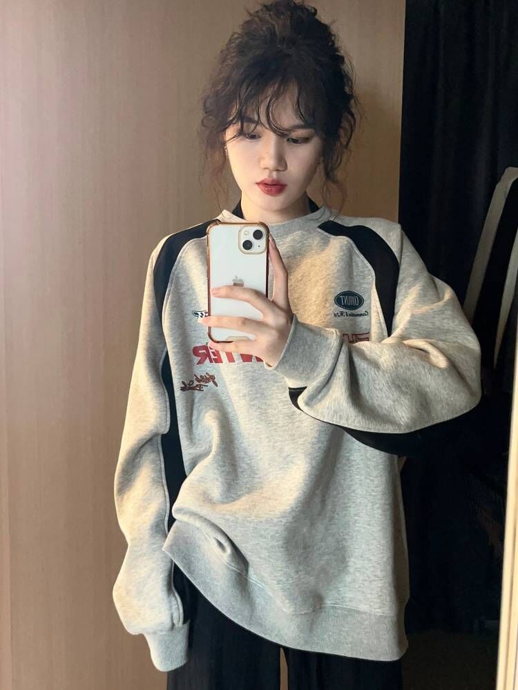 Cozy Crew Neck Pullover Sweet Casual Sweater