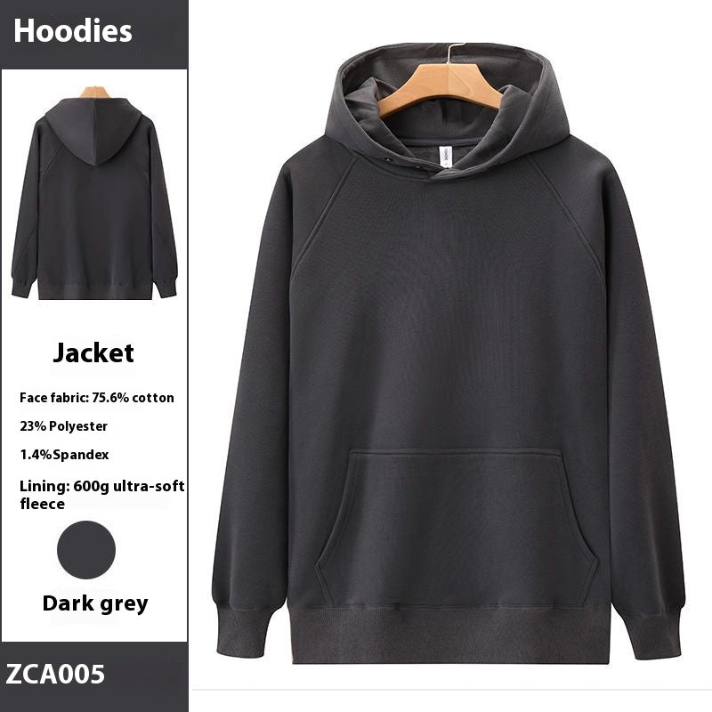 Men's Fleece Drop Shoulder Winter Hoodie