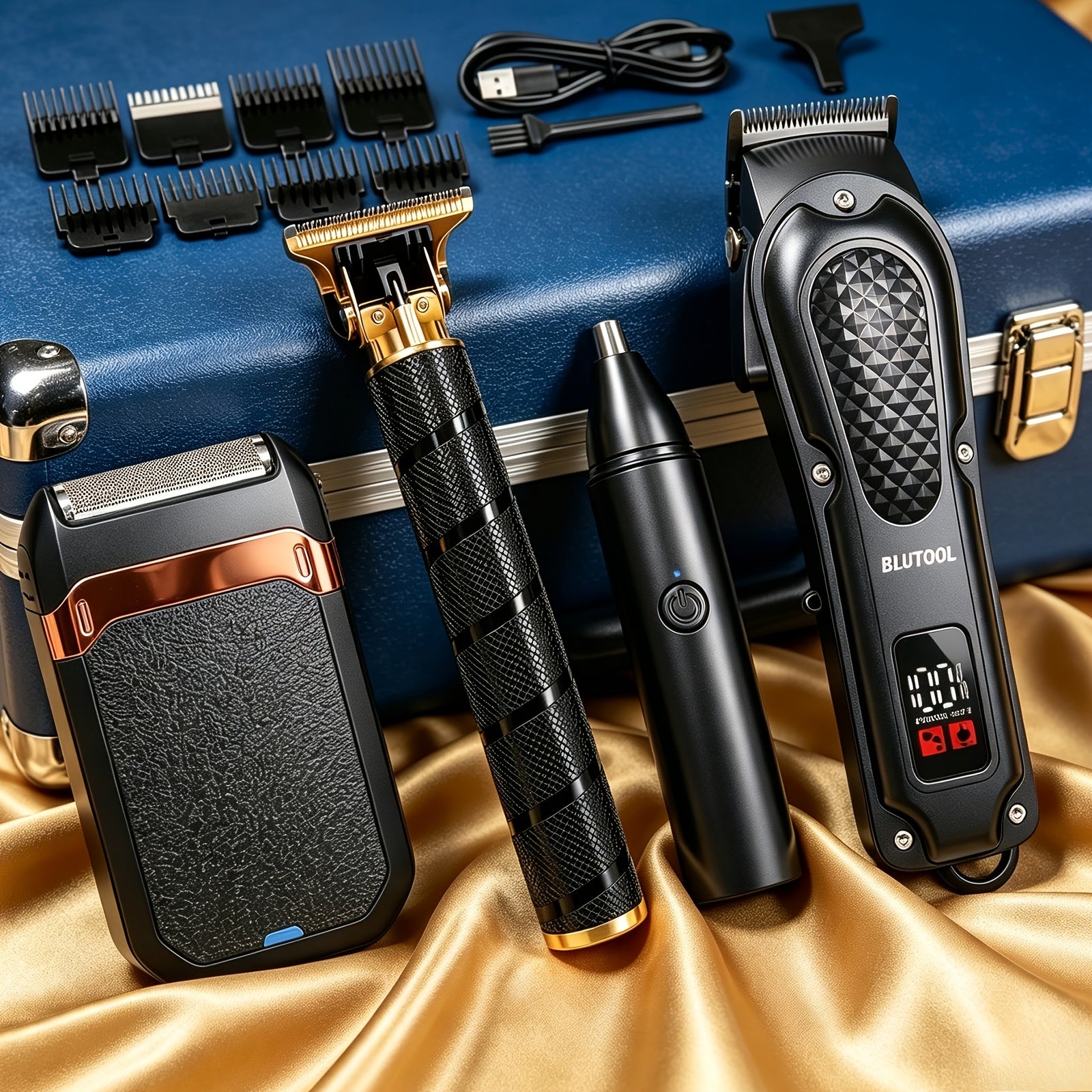 4-in-1 Cordless Rechargeable Hair Cutting & Grooming Kit