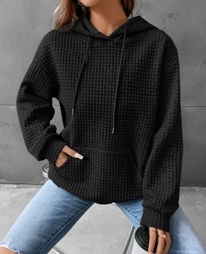 Cozy Solid Color Long-Sleeve Casual Pullover Sweater