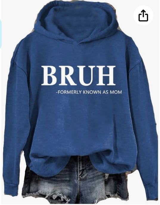 Women's Fashion Printed Casual Hooded Long Sleeve Sweater