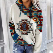Ethnic Style Women's 3D Graphic Casual Sports Hoodie