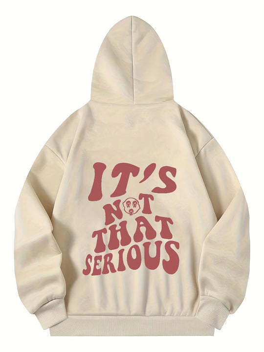 High Street Loose Cotton Sports Pullover Hoodie