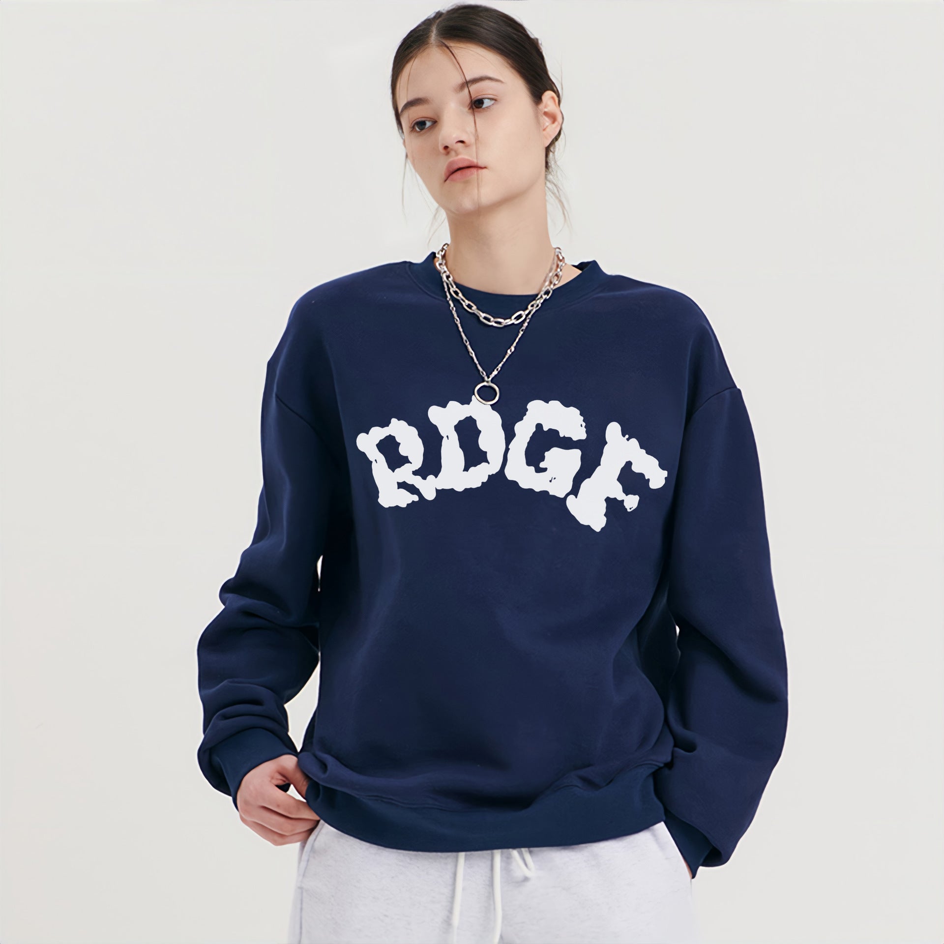 Women's Cozy Round Neck Loose Knit Sweater