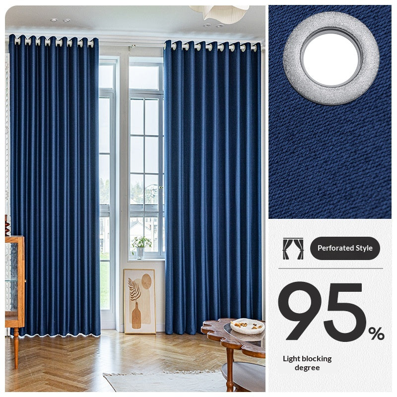 Drill Free Installation High Precision Blackout Curtain with Rod
