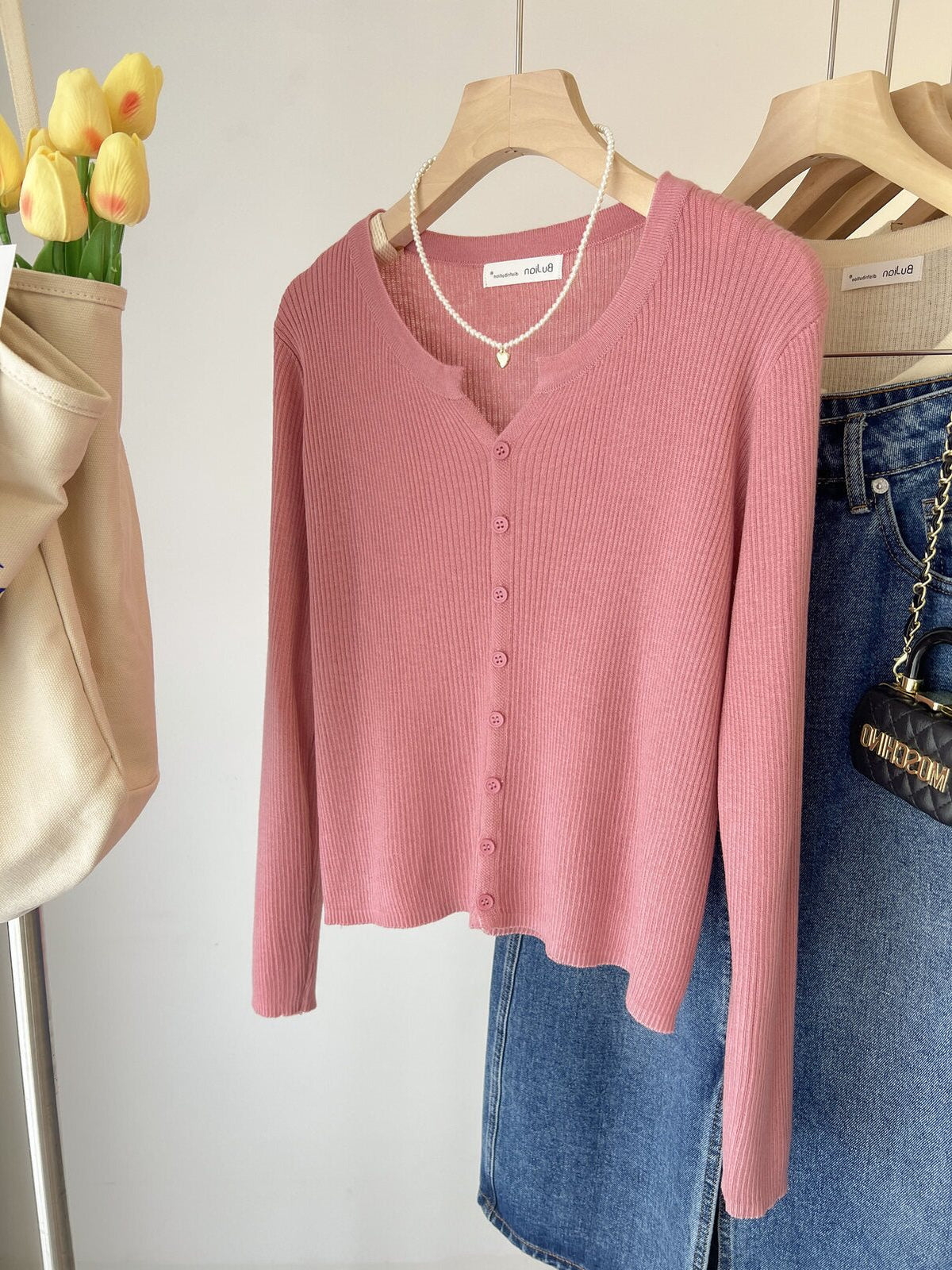 Womens Korean-style Chanel-inspired Pullover Base Layer Top