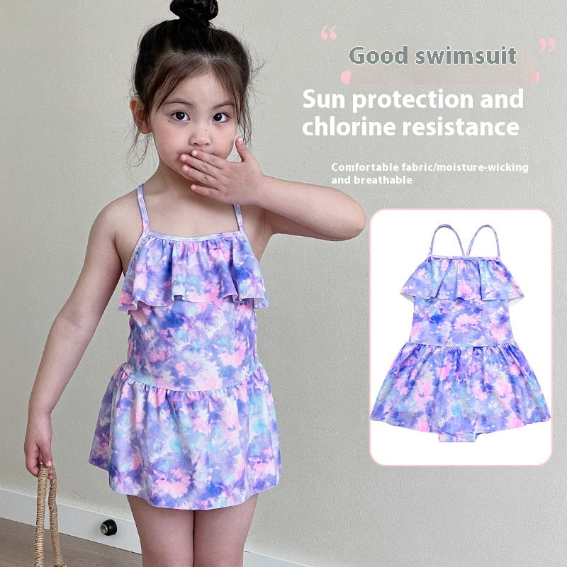 Floral Baby Girl Swimsuit for Beach & Pool Days